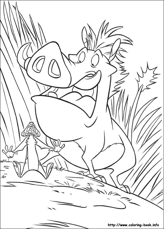 The Lion King coloring picture